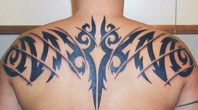Upper Back Tattoo Tribal